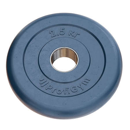 Тренировочный диск Profigym 2,5 кг 31 мм цветной